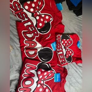 Brand New Family set of Disney shirts